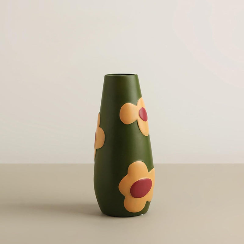 フラワーベース 花瓶 陶器 小さい flower vase 割れない 一輪挿し インテリア 花器 シンプル おしゃれ 生け花 造花 ドライフラワー 北欧 飾り インテリア飾り ins ギフト プレゼント 高さ14.5cm HP05