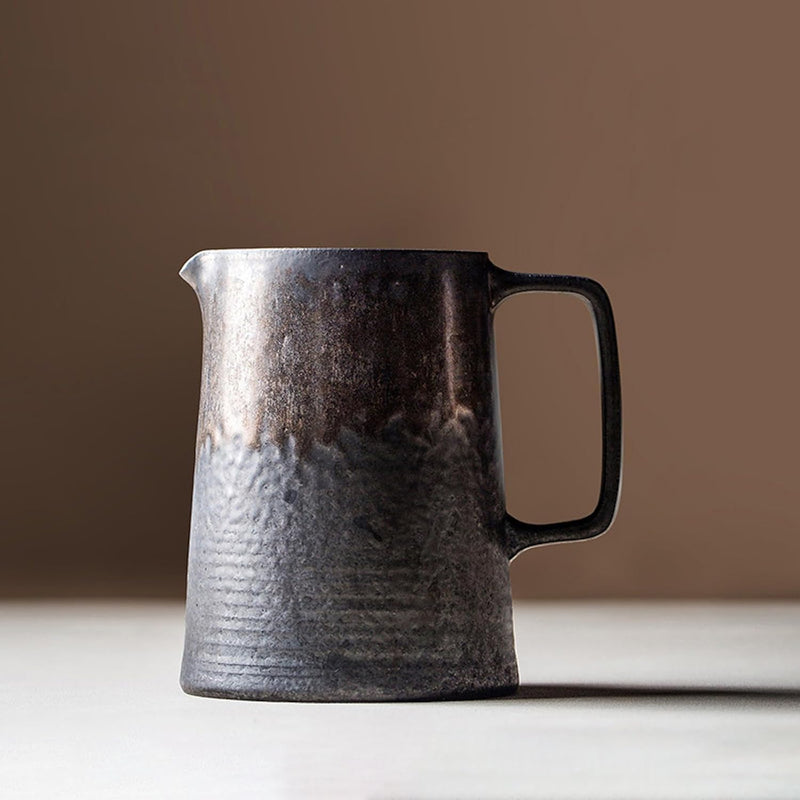 コーヒードリッパー コーヒーサーバーセット 450ml 復古 陶磁器製 ハンドドリップセット コーヒーサーバー ドリッパー 電子レンジ·食洗機対応 コーヒー用品 洗いやすい 多用途 家用 喫茶店 プレゼント おしゃれ 1~4杯用 鎏金