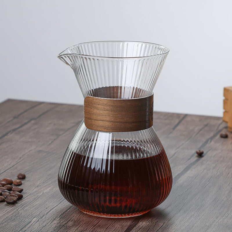 コーヒーサーバー 割れない ドリップコーヒーサーバー 大容量 コーヒードリッパー 耐熱ガラス 400ml 高ホウ素シリカガラス材料 ペーパーコーヒーフィルター不要 器具 コーヒーサーバーセット ハンドドリップ コーヒーカラフェ コーヒーサーバー 喫茶店 おしゃれ