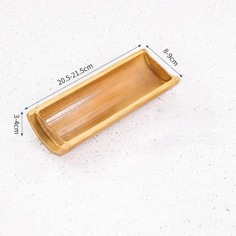 寿司皿 寿司下駄 寿司盛台 ランチプレート 食器 寿司 刺身盛台 和食 寿司プレート 盛器 刺身やお寿司の盛り付けに sushi 刺身盛り合わせ 業務用 飲食店 日本料理 高級料亭 宴会用 家庭用 竹木製 半分の竹