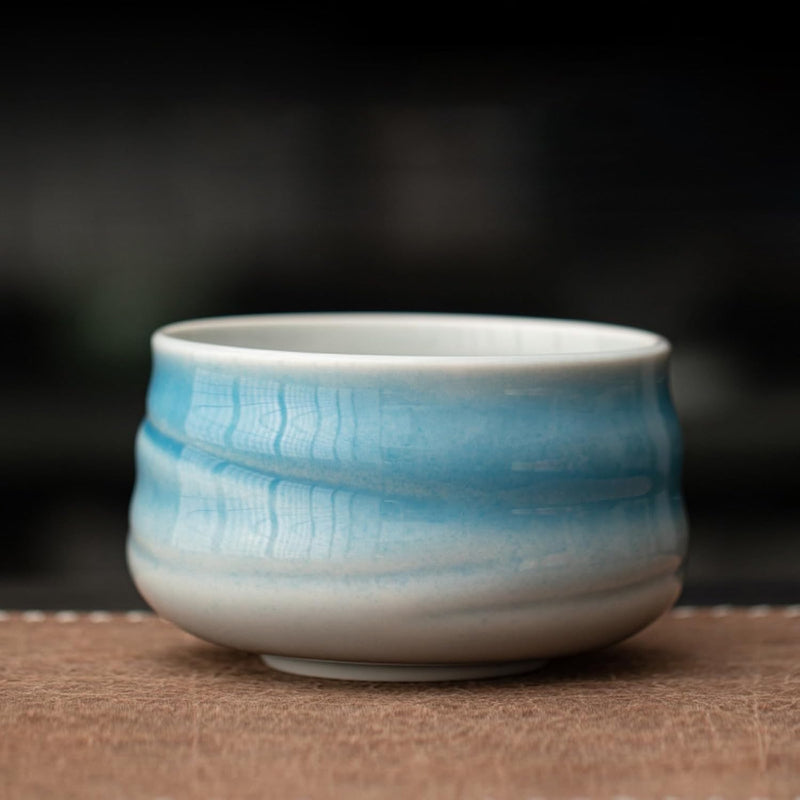 MIYUNO 抹茶 セット 抹茶セット 自宅用 茶道具 初心者 4点セット お点前セット 抹茶 陶器 抹茶茶碗 茶杓 茶せん 百本立 茶筅立て くせ直し 茶道セット matcha set for beginners お手入れも簡単 母の日 父の日 誕生日 贈り物セット おしゃれ グラデーションブルー 510ml CJ84