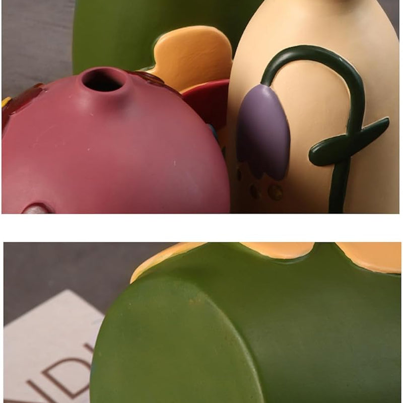 フラワーベース 花瓶 陶器 小さい flower vase 割れない 一輪挿し インテリア 花器 シンプル おしゃれ 生け花 造花 ドライフラワー 北欧 飾り インテリア飾り ins ギフト プレゼント 高さ14.5cm HP05
