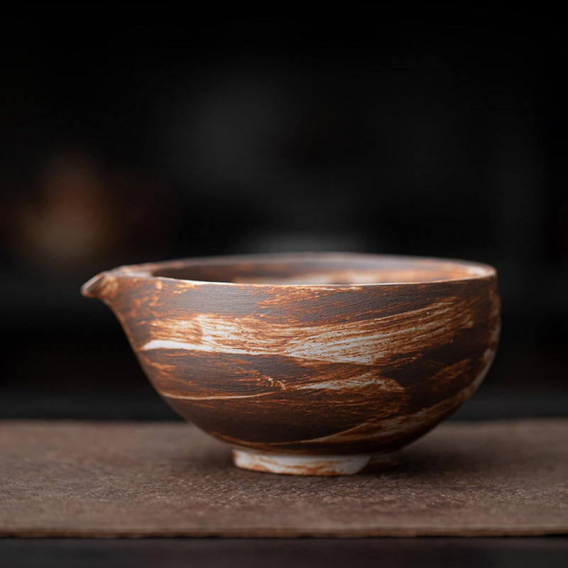 MIYUNO 抹茶セット 茶道具 初心者 自宅用 お点前セット 4点セット 陶器 抹茶茶碗 茶杓 茶筅 茶せん 百本立 茶筅立て くせ直し お手入れも簡単 母の日 父の日 誕生日 贈り物 おしゃれ ブラック 330ml