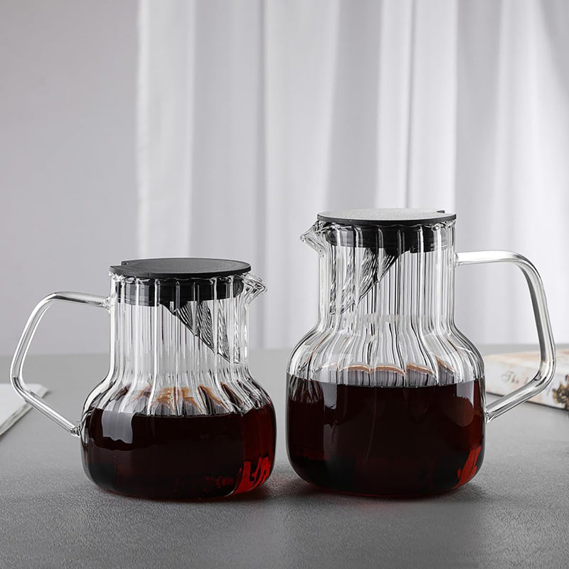 コーヒーサーバー ドリッパー コーヒードリッパー 耐熱ガラス 700ml 1000ml ポットの蓋付き 2~10人用 器具 コーヒーサーバーセット ハンドドリップ コーヒーカラフェ コーヒーサーバー 喫茶店 おしゃれ