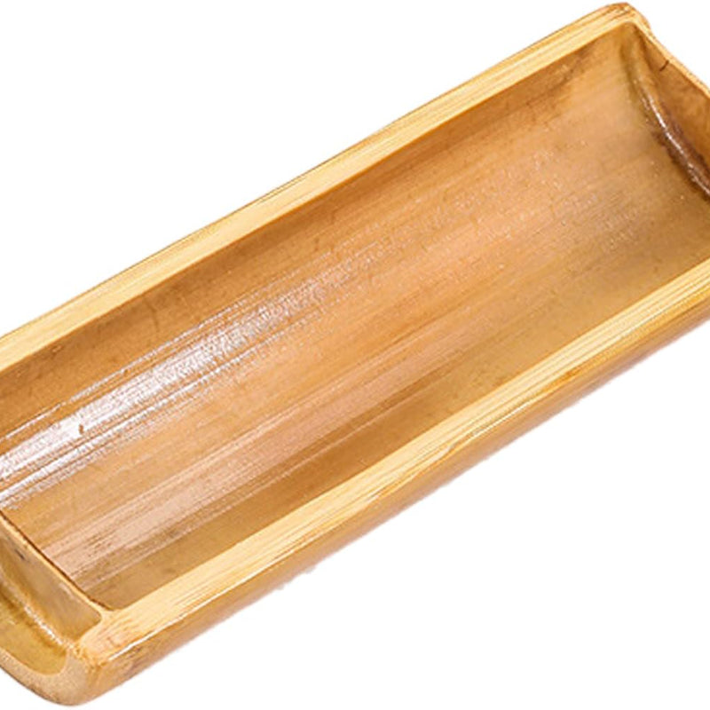 寿司皿 寿司下駄 寿司盛台 ランチプレート 食器 寿司 刺身盛台 和食 寿司プレート 盛器 刺身やお寿司の盛り付けに sushi 刺身盛り合わせ 業務用 飲食店 日本料理 高級料亭 宴会用 家庭用 竹木製 半分の竹